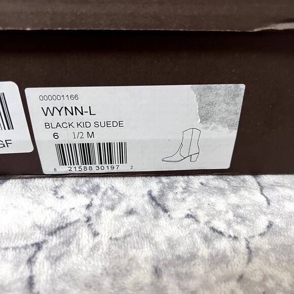 Paolo Wynn Western Suede Ankle Boots Booties Sz6.5M - Picture 4 of 9